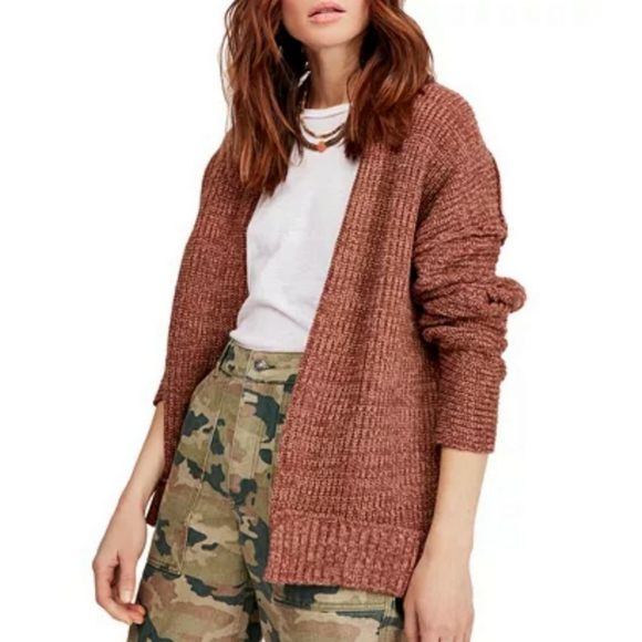 Free People Sweaters - FREE PEOPLE High Hopes Cardi Chocolate Womens XS